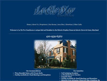 Tablet Screenshot of lacledorguesthouse.com
